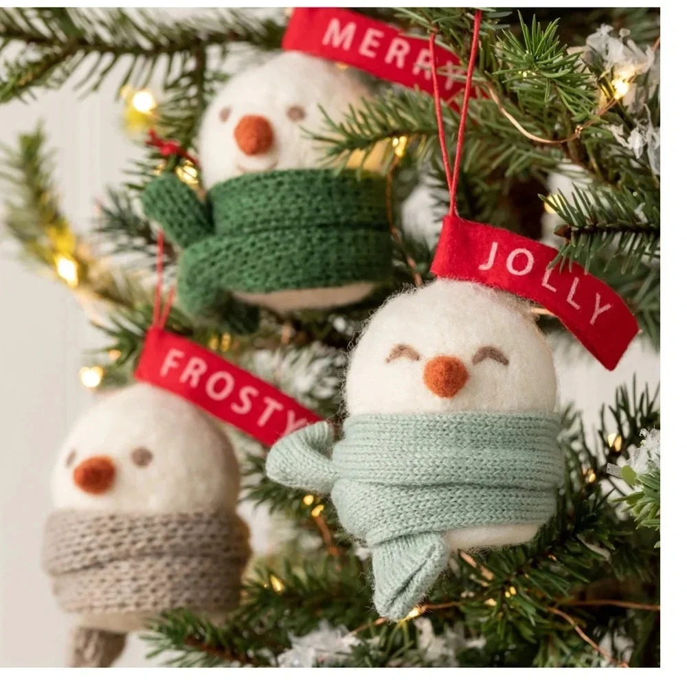 DEMDACO Frosty Merry Jolly Snowman Ornaments - 3 Assorted